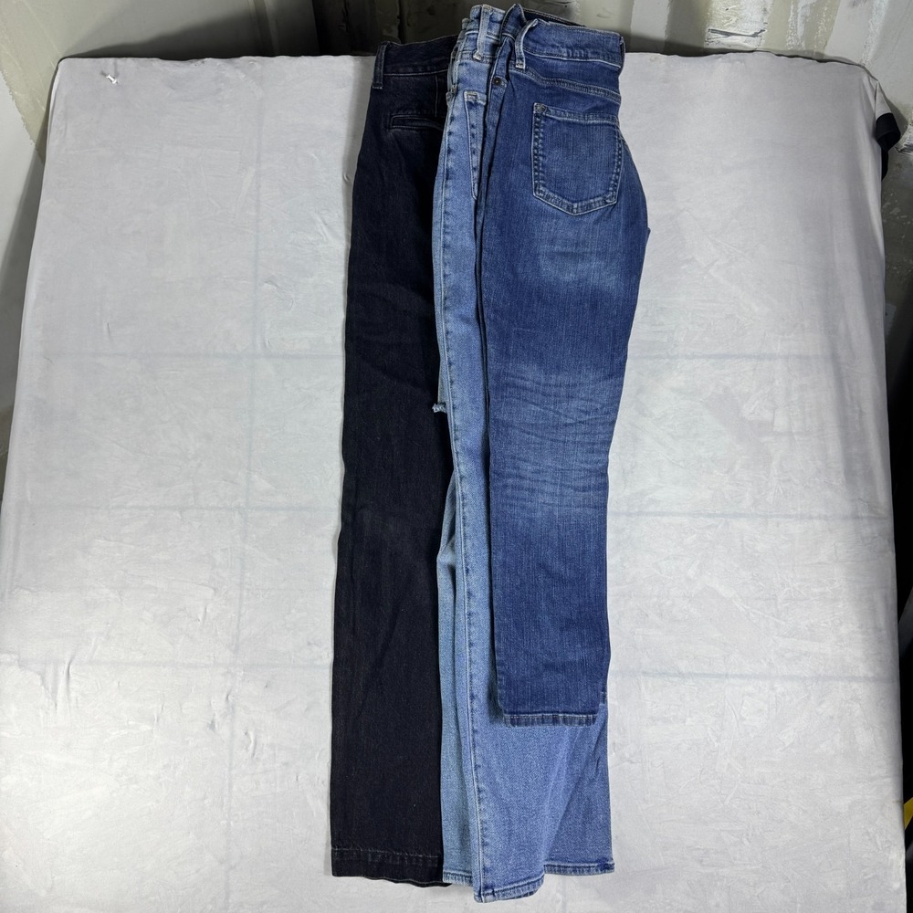 Banana Republic Hollister Madewell Girlfriend Jeans Blue Black 24 Lot Of 3